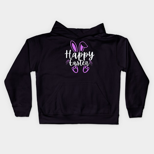 Happy Easter Bunny Rabbit Face Funny Easter Day Kids Hoodie by MetAliStor ⭐⭐⭐⭐⭐